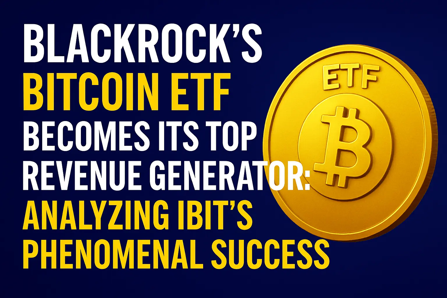 BlackRock’s Bitcoin ETF Becomes Its Top Revenue Generator: Analyzing IBIT's Phenomenal Success
