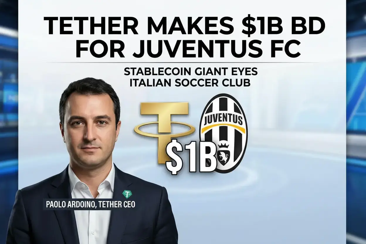Tether Makes $1.1 Billion All-Cash Play for Full Control of Juventus