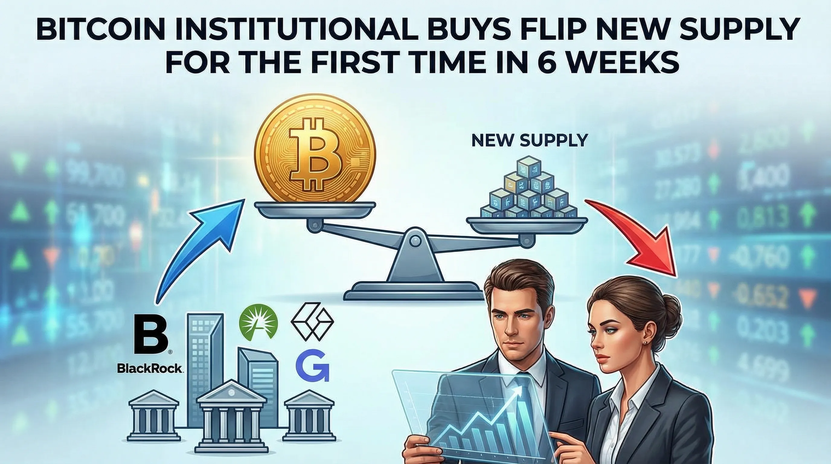 Institutional Demand Outpaces Bitcoin Mining Supply for First Time Since November