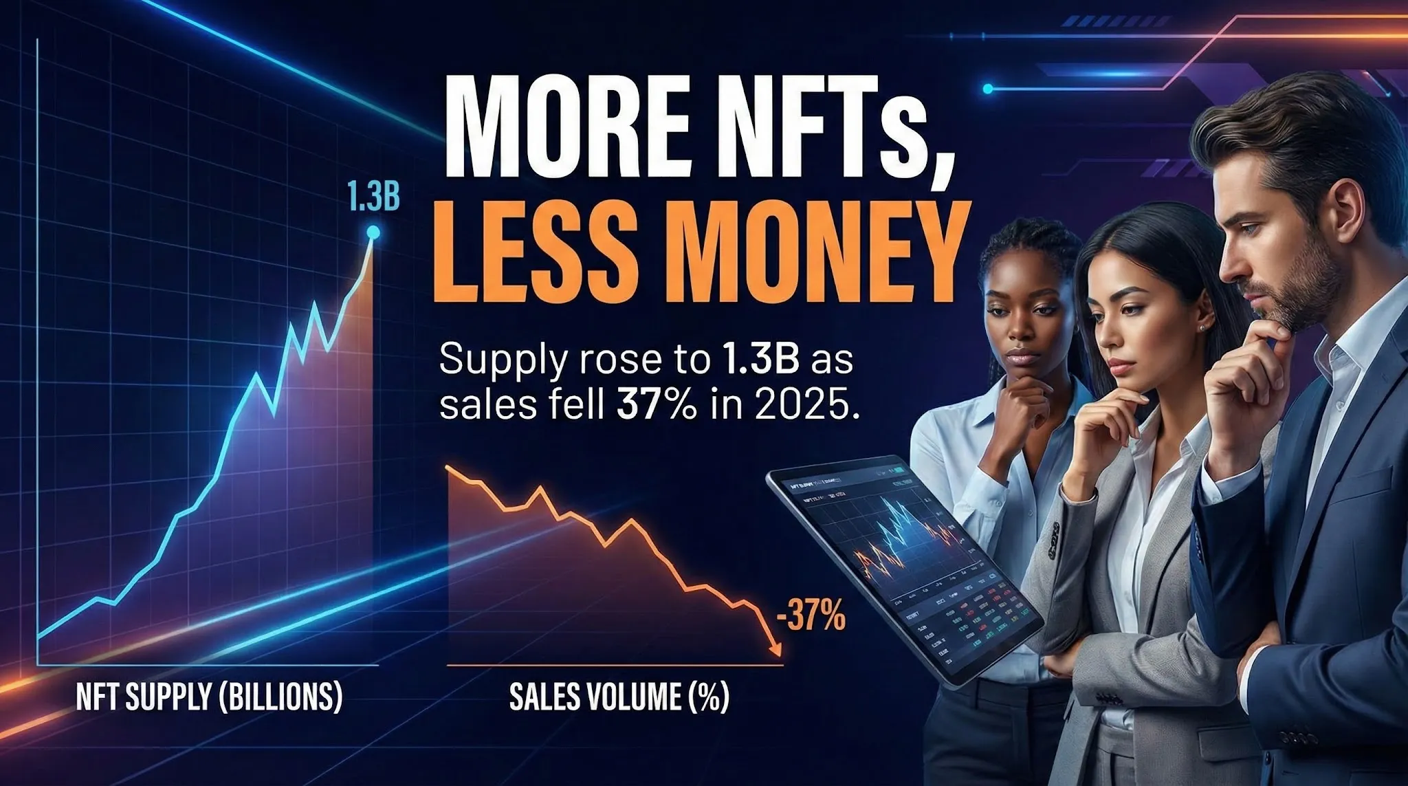 The Great NFT Paradox: Record Supply Meets Plummeting Sales in 2025